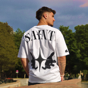 T-shirt Blanc Oversize Homme – Hope Give | SAINT Paris