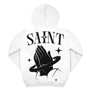 Sweat à Capuche Blanc Homme – Signature Spine | SAINT Paris