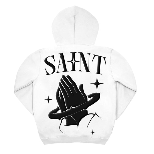 Sweat à Capuche Blanc Homme – Signature Spine | SAINT Paris